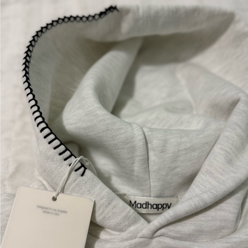 NEW Madhappy Light Ash Gray Hoodie, Orange Tokyo design, Unisex XS - Picture 3 of 8